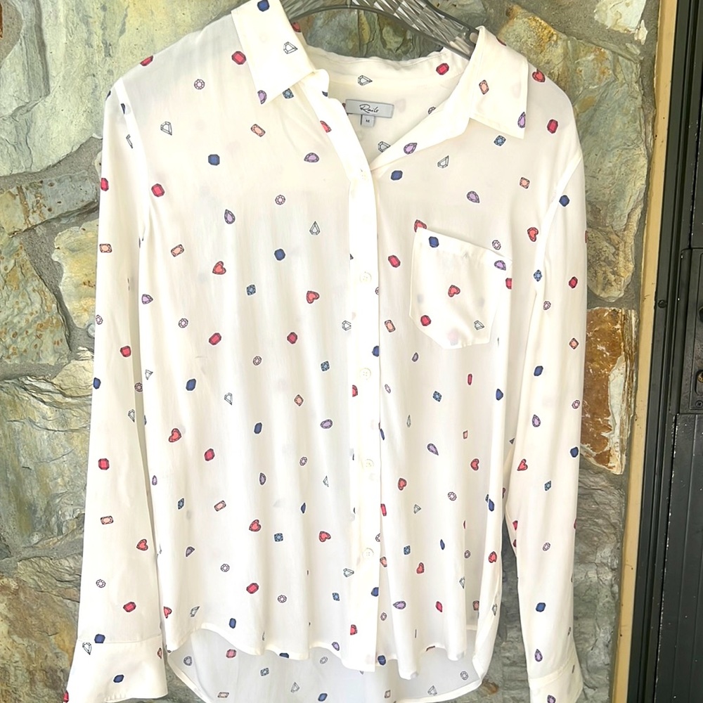 Rails Silk Blouse  Size Medium ❤️